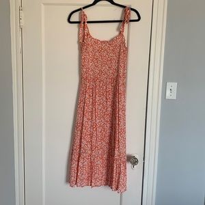 Lost & Wander Orange Floral Dress